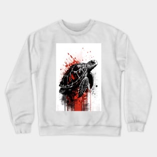 Sea Turtle Ink Painting Crewneck Sweatshirt